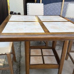 Dining room table set bar size