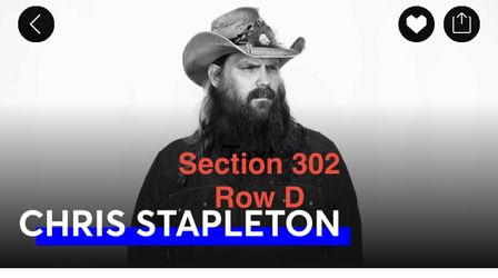 Chris Stapleton tix!