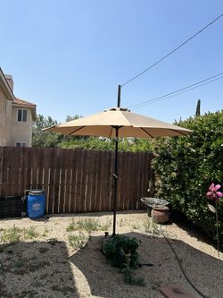 9” FT Market Umbrella Patio Color: Tan Kaky Base Not Included 