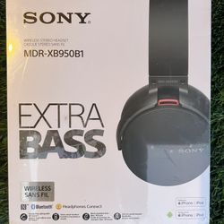 Sony MDR-XB950B1 Wireless Over-Ear Bluetooth Headphones 