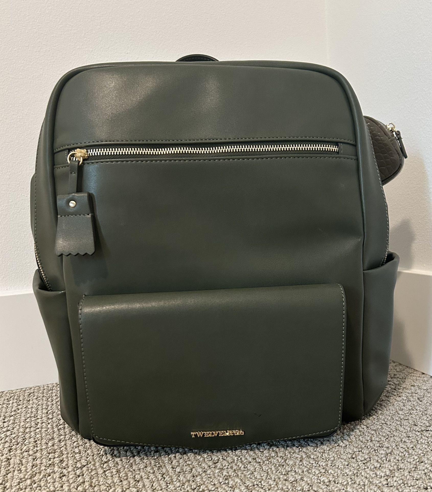 Vegan Leather Diaper Backpack