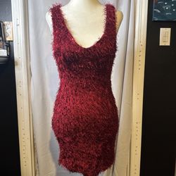 Red Sequin Dress 