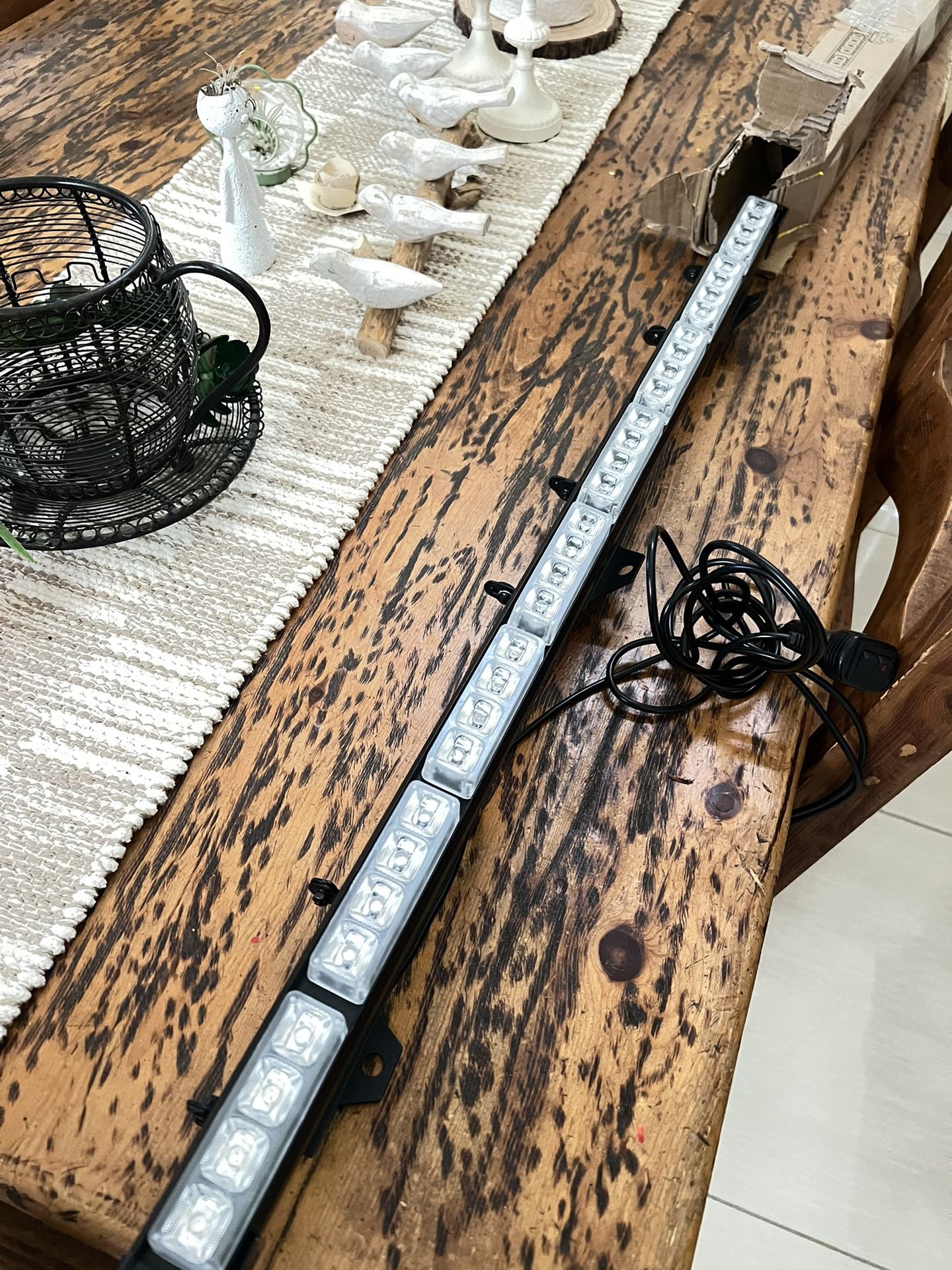 Red/Blue Light Bar W/mount Brackets