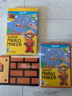 Super Mario Maker Wii U Complete With Book Art And Manual 