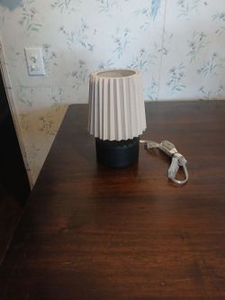 Night stand lamp - black base and according  shade