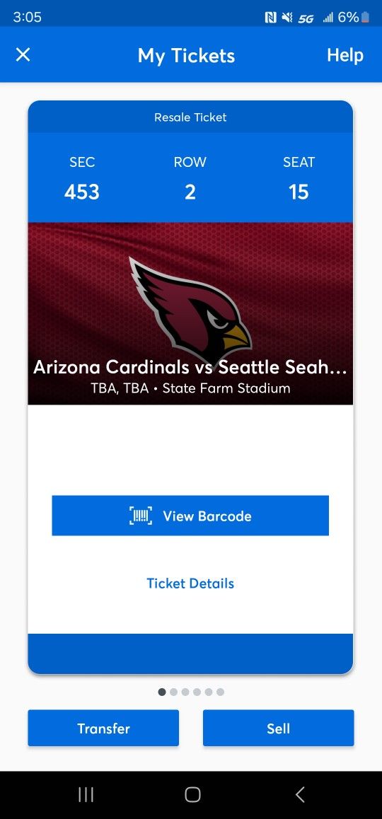 Arizona Vs Seattle Tickets
