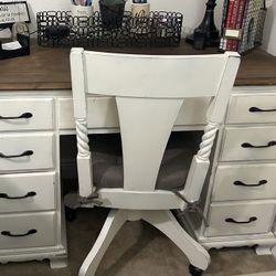 Wood Desk And Chair