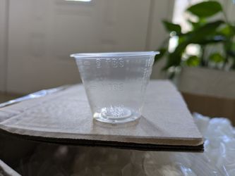 Free box of medicine measuring cups