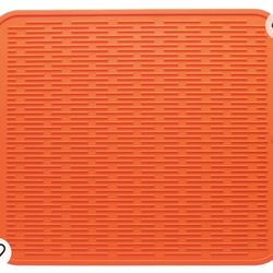 
MicoYang Silicone Dish Drying Mat for Multiple Usage,Easy clean,Eco-friendly,Heat-resistant Silicone Mat for Kitchen Counter or Sink,Refrigerator or 