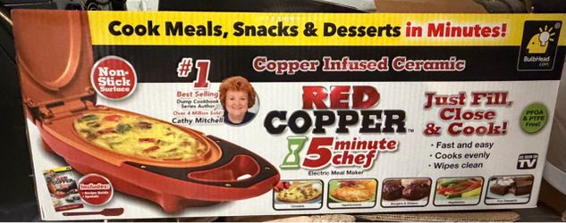 Red Copper 5 Minute Chef Electric Meal Maker