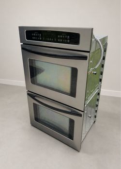 Stainless steel double wall oven