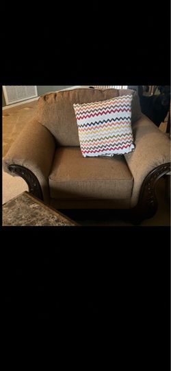 Wood Carved Love Seat and Couch