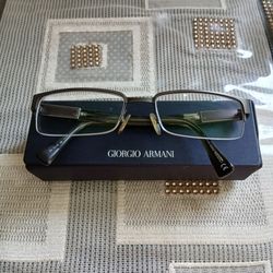 GIORGIO ARMANI GA610 OIR BRONZE METAL EYEGLASSES STAINLESS FRAME 54-18-140