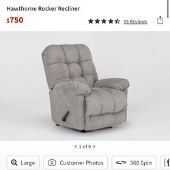 Brand New Hawthorne rocker Recliner 