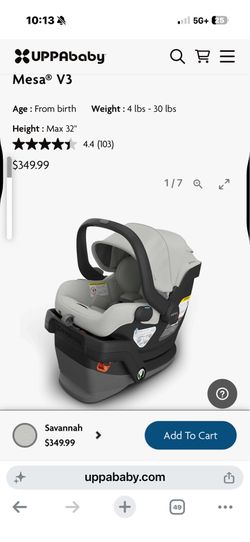 Uppa Baby Mesa Car seat