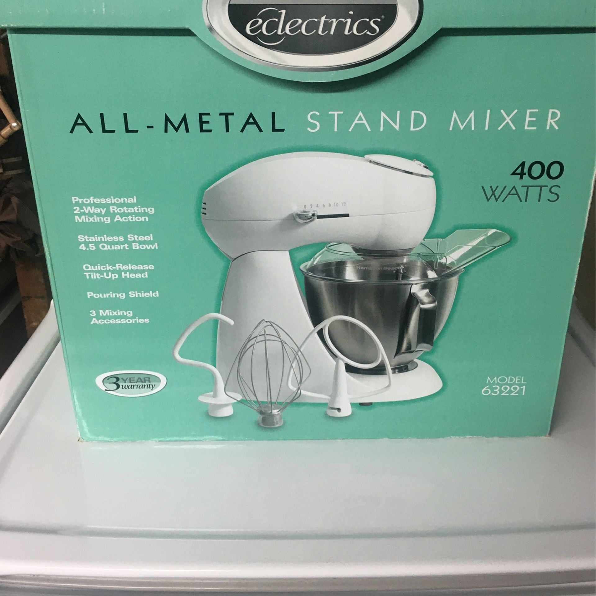 Hamilton Beach Eclectrics All Metal Stand Mixer for Sale in Oceanside