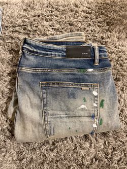 New Amiri Paint Splatter Denim Jeans Size；40