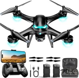 Brand New 1080P HD Camera Drone with Remote Control, 2 Batteries & Carrying Case