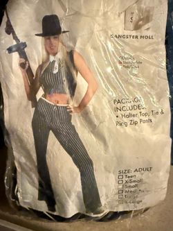 Gangster Girl Costume Size Small