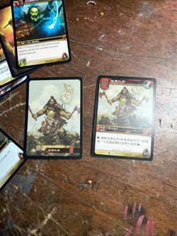 World of Warcraft cards w/ magic cards, Vintage