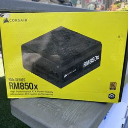 Corsair RM850x 80 Plus Gold, 850 Watts, Fully Modular ATX Power Supply Unit - Black