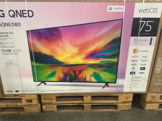 75" Screen QNED Mini Led SMART 4k Ultra HDTV By LG ThinQ Qned85.  Free Wallmount Bracket.