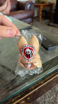 Rare double Panda Express fortune cookie