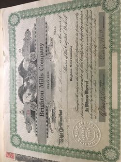 Local NW Vintage Stock Certificates. 1919 & 1921.