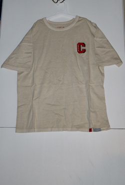 Car & Jack Boys 14 XL Size Husky Cream Short-Sleeve T-Shirt with Red Patch NWT