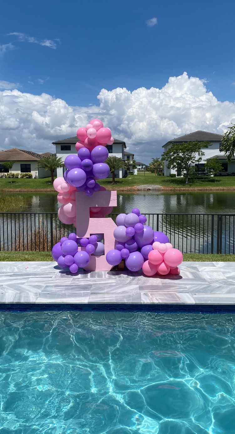 Marquee‘S Numbers And Balloon Garland Birthday Anniversary