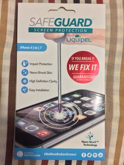 Safeguard iPhone 8,7, 6/6s screen protector (brand new)