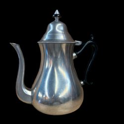 Vintage Royal Holland " Sleepy Hollow" Pewter Coffee Tea Pot Server 