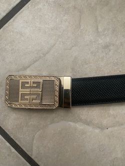 Gold & Black Slide Belt