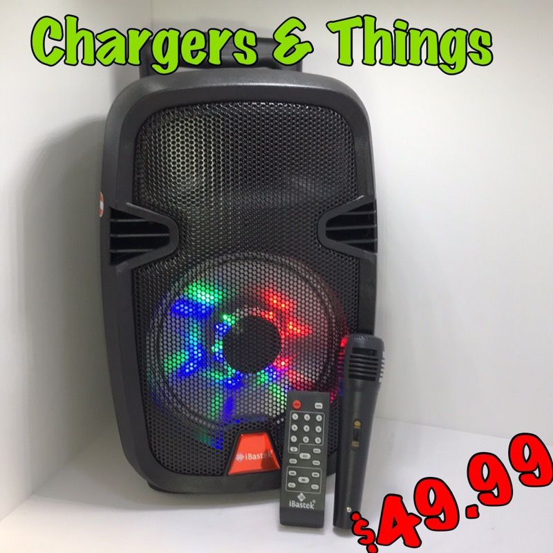 iBastek 8 Inch Bluetooth Speaker 🔹 1,500 Watts* 🔊 New In Box