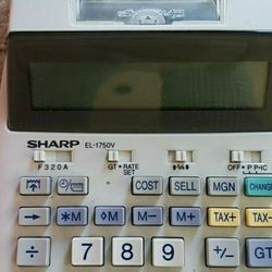 Sharp Calculator. Used One Time. AC/DC
