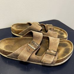 Birkenstock Betula Brown Suede Sandals Sz 42 | 270 | Women 11 | Men 9