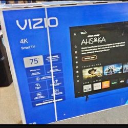 75 Tv $55 Down On Finacing Free Delivery 6 Month warranty.  75 Vizio Tv Smart 4k Hdtv 