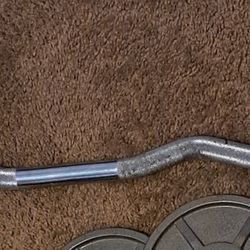 Ez Curl Bar Olympic Size 