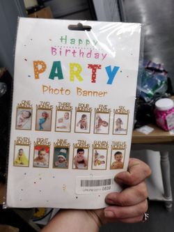 Happy Birthday Photo Banner 