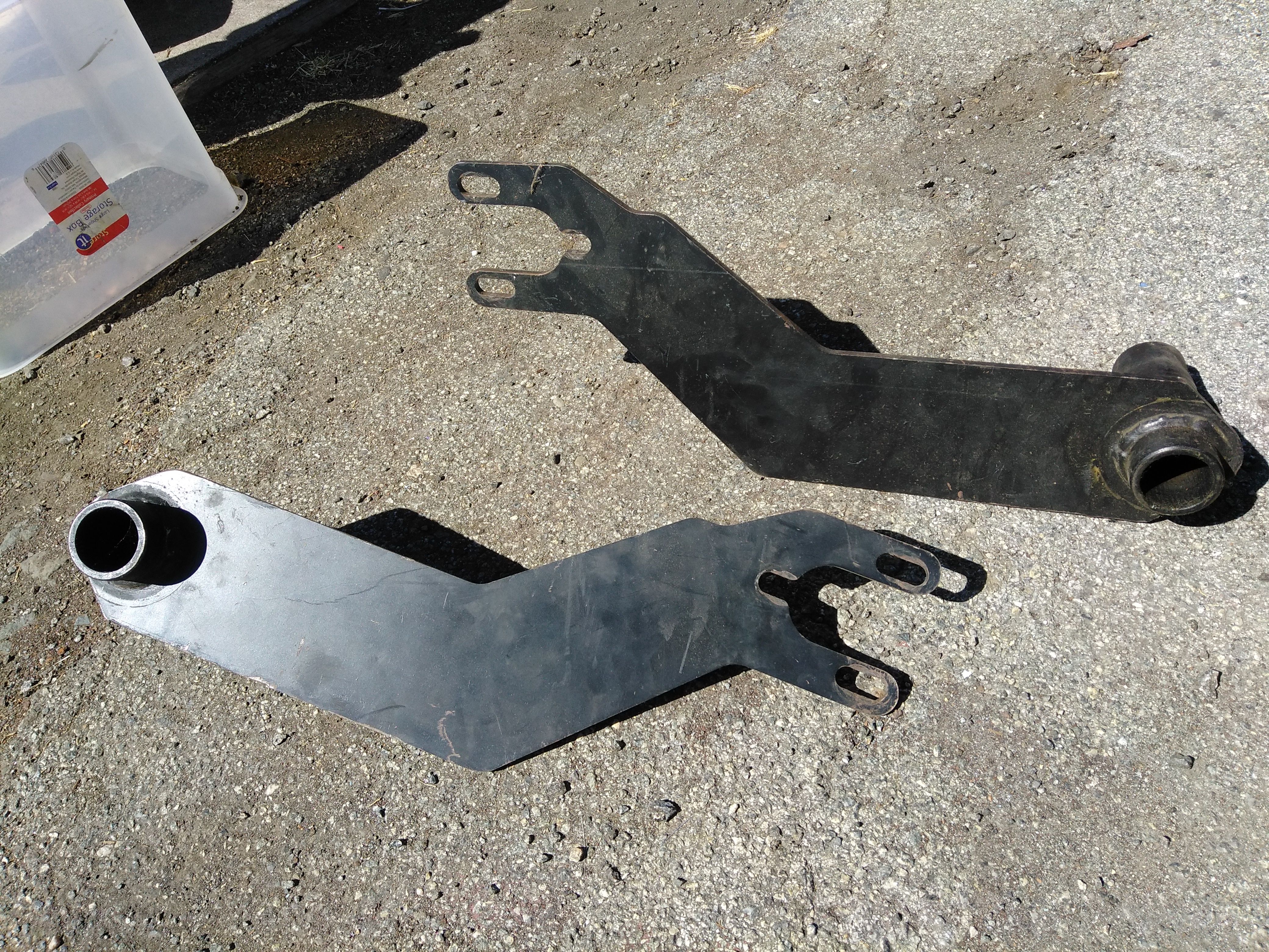 VW bug drop plates swing axle