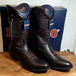 DURANGO SHYLOH BURGUNDY BOOTS SIZE 12