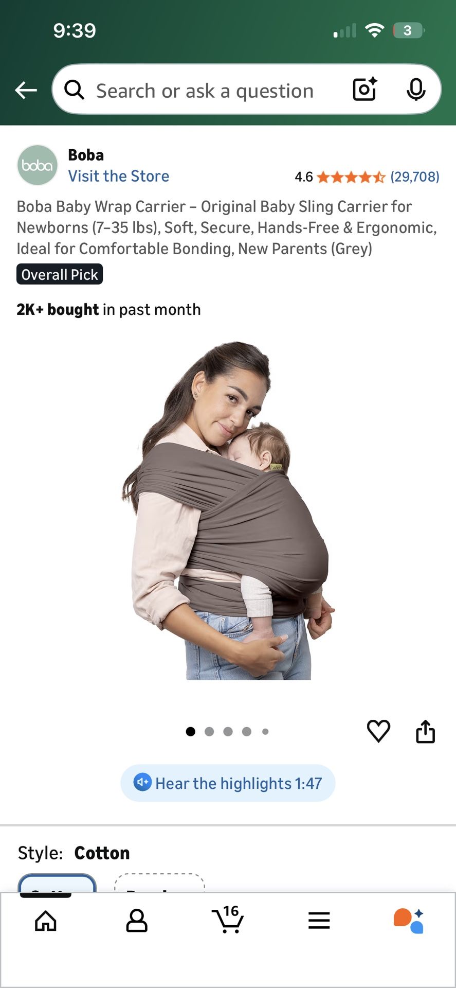 Baby Wrap Carrier