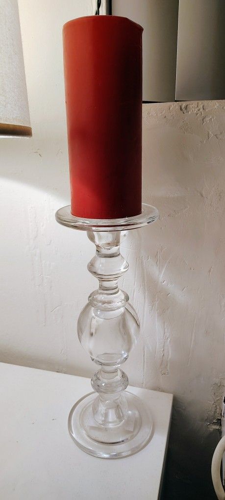 Glass Candle Holder For Pillar Candles