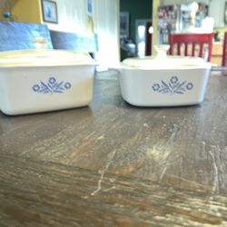 Corning ware cornflower blue casserole dishes