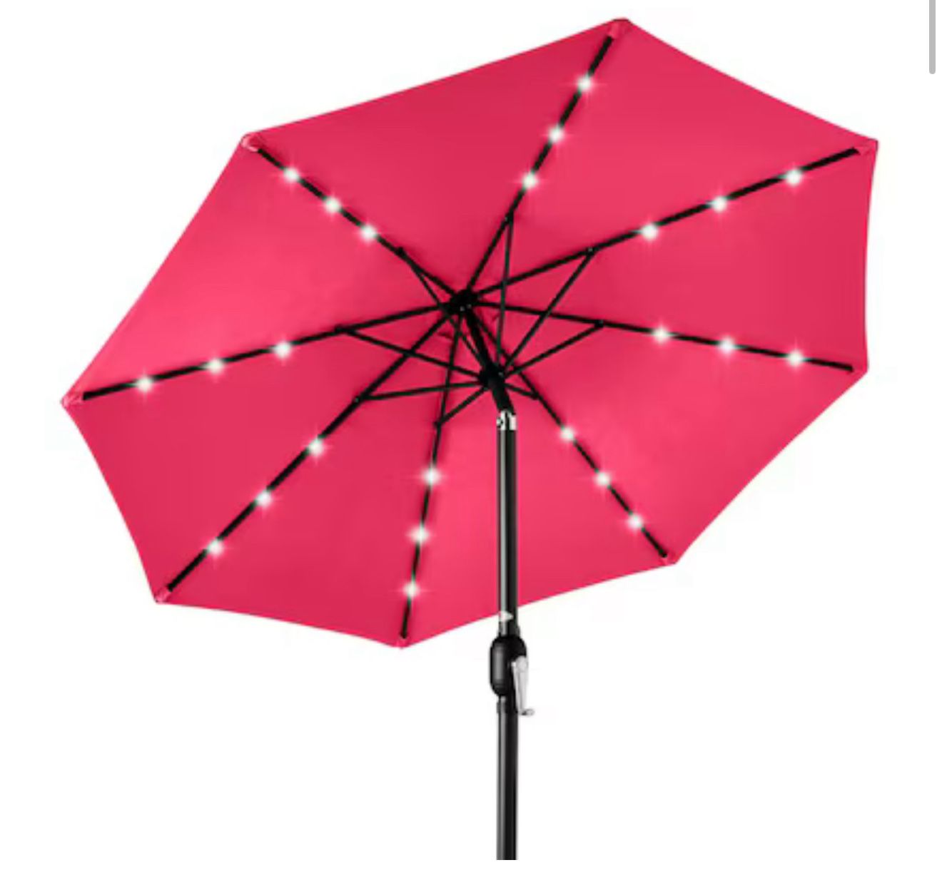 10ft Pink LED Umbrella
