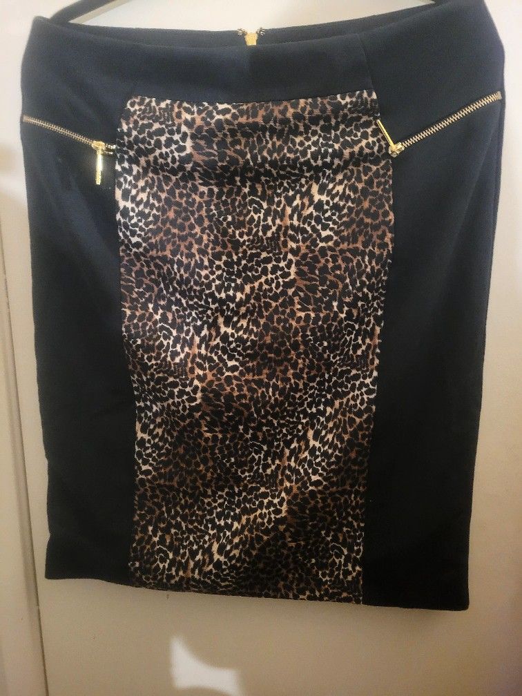 Michael Kors Chettah Print Skirt