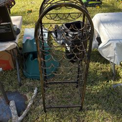 Rod Iron Wine Rack
