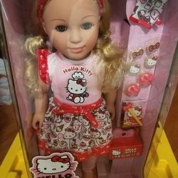 Hello Kitty Poseable Doll New 