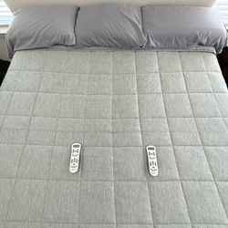 Sealy Split King Adjustable Bed W/Remotes