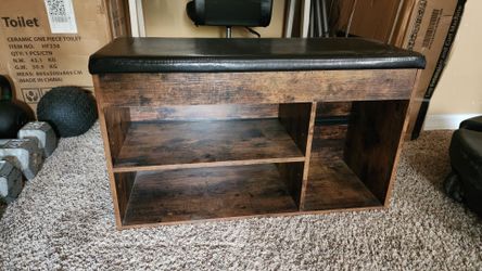 Shoe rack bench
